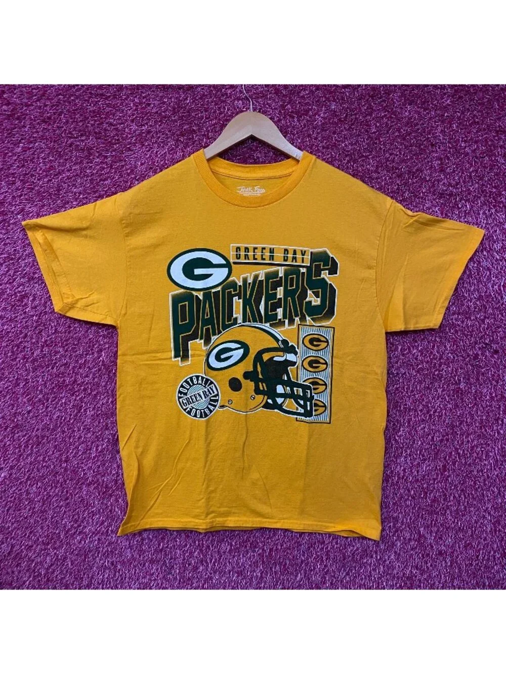 Junk Food Clothing Green Bay Packers Checkdown Flea Market Tee Medium